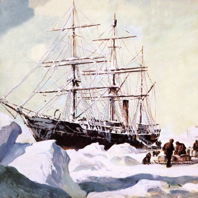 Die Terra Nova in der Antarktis von English School